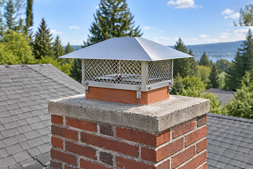 Chimney cap installation in Idaho by Safer Chimney LLC