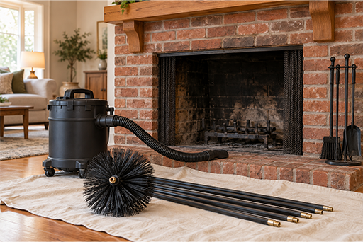 A rooftop chimney maintained by Safer Chimney LLC supports safe chimney liner installation.
