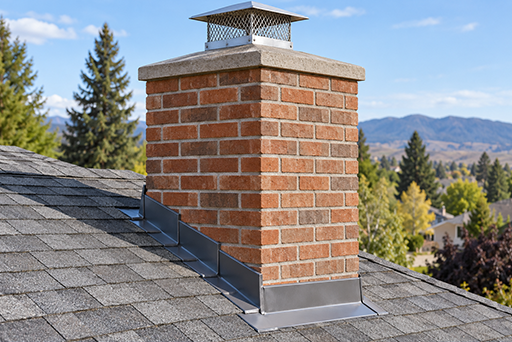 Chimeny rebuild in Idaho by Safer Chimney LLC.